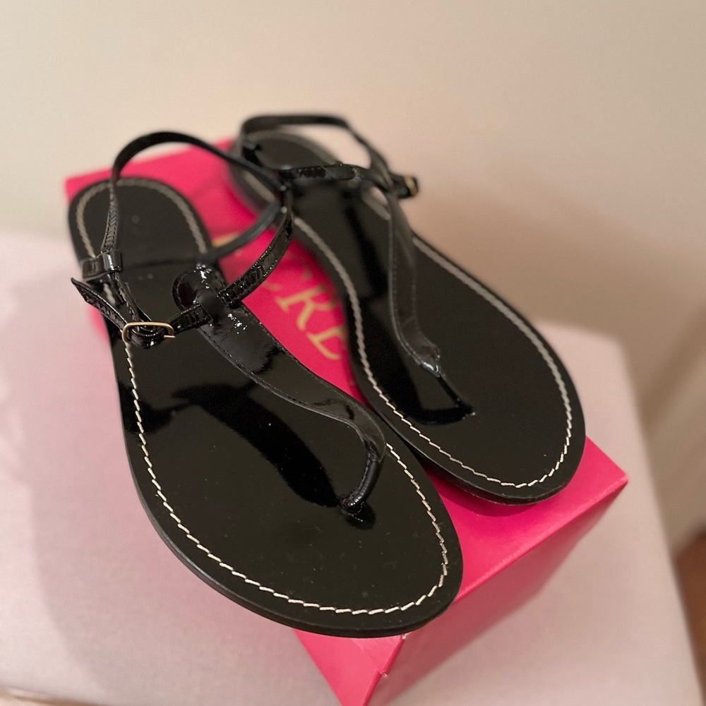 J. Crew T-Strap Sandal, Black